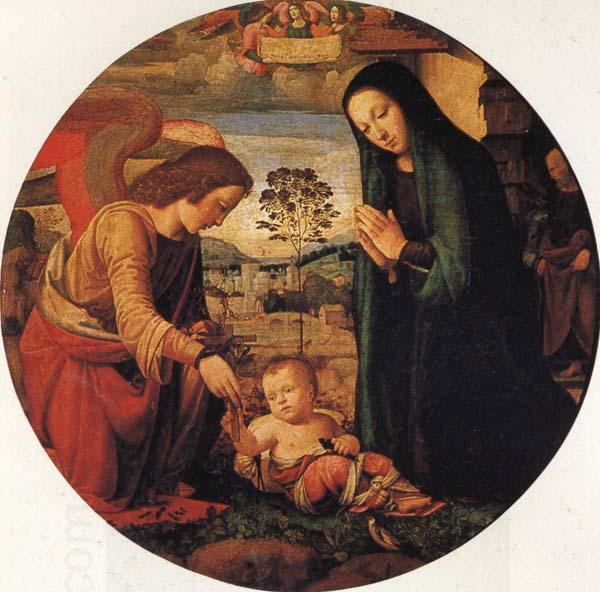 ALBERTINELLI Mariotto The Adoration of the Child with an Angel China oil painting art